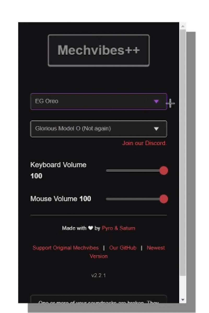 Mechvibes Settings